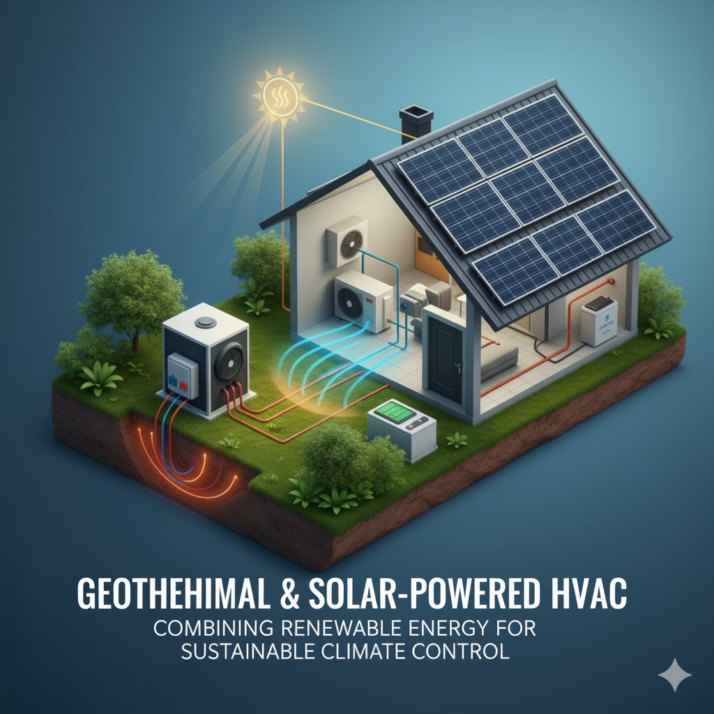 Geothermal and Solar-Powered HVAC: Combining Renewable Energy for Sustainable Climate Control